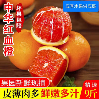 正宗奉节脐橙血橙汁多现摘现发孕妇食用五斤十斤二十斤带箱新鲜小果60