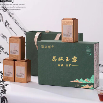 茶亦乐绿茶湖北恩施玉露特级500g  2024年新茶明前蒸青工艺绿茶礼盒装茶