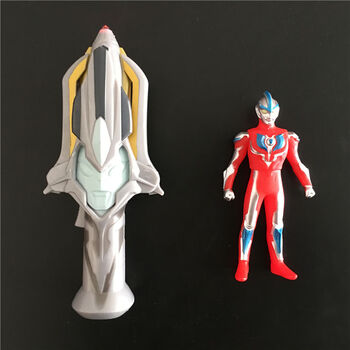 奥特曼软胶人偶 银河火花变身器 维克特利火炬召唤器模型男孩玩具【京