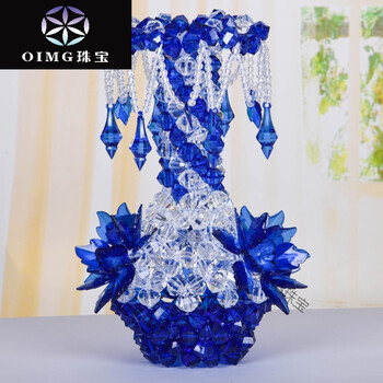 Oimg创意diy手工编织串珠花瓶装饰工艺品家居客厅摆件花瓶材料包72 宝蓝色六角花瓶 图片价格品牌报价 京东 Oimg创意diy手工编织串珠花瓶装饰工艺品家居客厅摆件花瓶材料包72 宝蓝色六角花瓶 图片价格品牌报价 京东