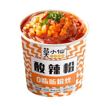 莫小仙酸辣粉100g桶装方便速食重庆风味红薯粉粉丝方便懒人夜宵网红