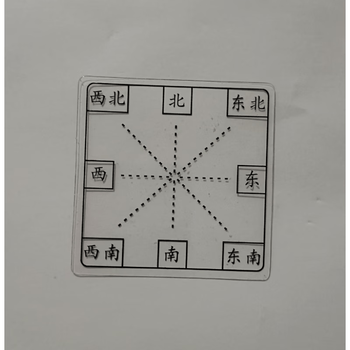 吉斯凡方向板学具 位置与方向板教具透明标教学用具学具二年级下册