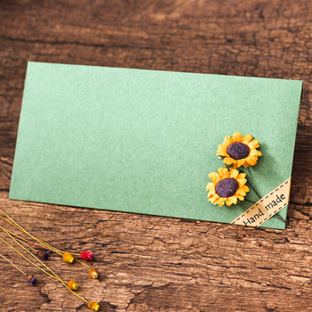 新年猪年礼品卡信封创意diy情书复古手工牛皮纸信封信纸套装 唯美书信