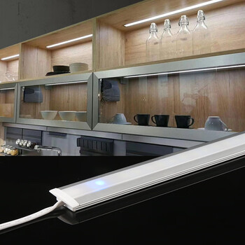 橱柜灯嵌入式 手扫led酒柜展柜灯厨房吊柜底灯感应灯隐藏式衣柜灯 0.