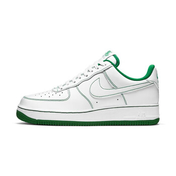 nike耐克 air force1 af1 空军一号白绿缝线 运动鞋 板鞋 男鞋cv1724