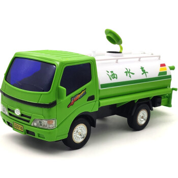 史泰萌大号洒水车可洒水会喷水清洁车小男孩工程儿童玩具车模型绿色