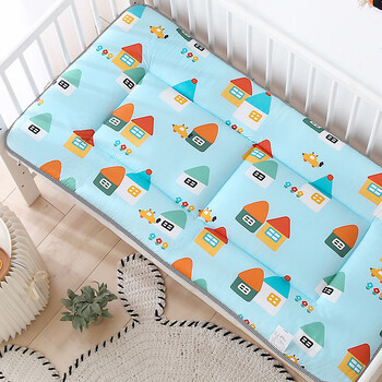 可水洗全棉婴儿床纯棉垫子四季小朋友幼儿园褥垫夏季儿童定制床垫田园