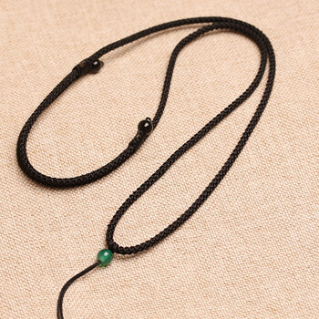 红绳编织手工编制项链绳小黑绳子宝宝吊坠挂绳男女挂玉坠绳黑绳款式二