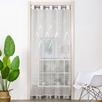 客厅防蚊虫门帘免打孔门帘夏季防蚊虫家用布艺客厅卧室隔断帘纱帘窗纱