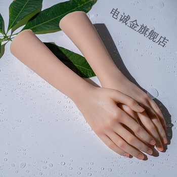 假手模型硅胶美甲道具手模型硅胶仿真假手模特女拍照饰品直播展示真人