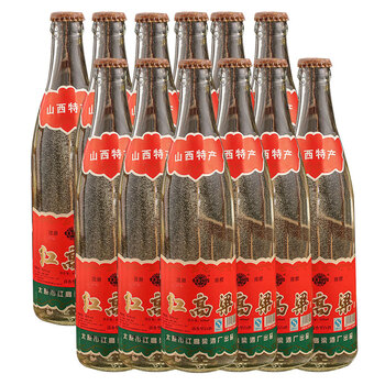 鲜有志 山西红高粱酒 红高粱酒53度06年山西纯粮食白酒12瓶装整箱陈年