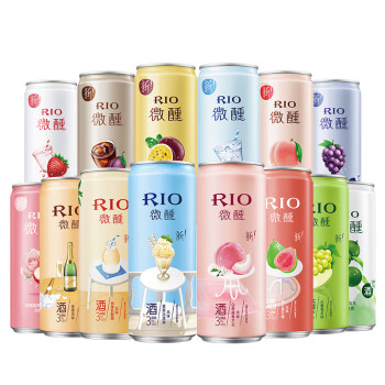 锐澳（RIO）预调 鸡尾酒 果酒 微醺小美好 330ml*14罐（14种口味）