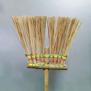 竹子扫把户外用工厂车间扫石头庭院扫雪养殖养猪加硬扫帚笤帚扫水 红