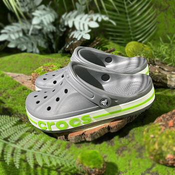 cross洞洞鞋经典贝雅女款拖鞋男款沙滩鞋男鞋凉鞋女11灰色38-39码