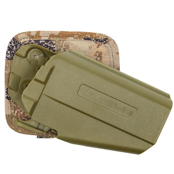 泉大(quanda)迷彩qzs胸挂式快拔枪套携行装具 模块配件快枪套快抢套