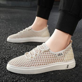 透气薄款单层大网眼网状夏季网面休闲鞋男夏天男士潮流百搭镂空网鞋