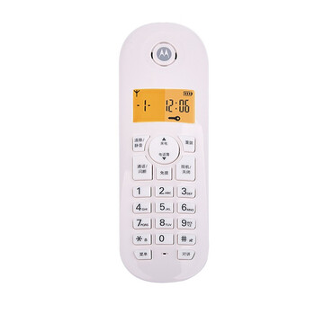 摩托羅拉(Motorola)數(shù)字無繩電話機(jī)無線座機(jī)單機(jī)大屏幕清晰免提辦公家用C601白色單無繩