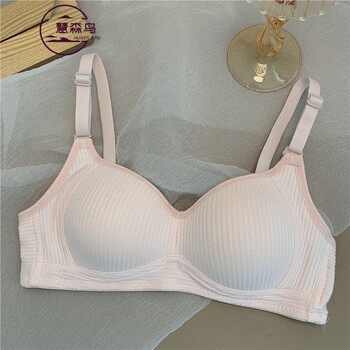 慧森鸟内衣女学生胸衣无钢圈背心文胸少女初中高中大学生套装18岁胸罩