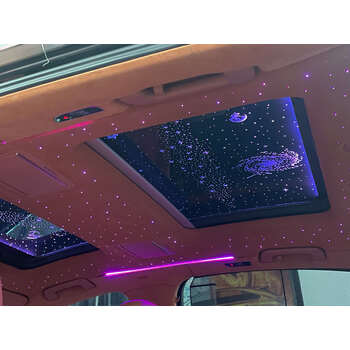 柳阳星空顶汽车改装顶棚脱落包皮改色奔驰宝马奥迪保时捷天窗星空顶膜