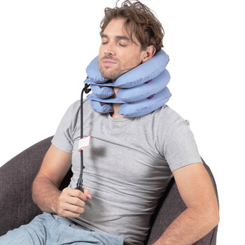 hos何医生颈椎牵引器气囊颈托家用充气颈部牵引器械脖子护颈护颈椎脖