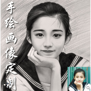 诺必隆私人订制手绘彩铅画像素描头像真人动漫各种画类定制