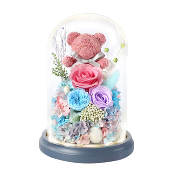 amyrose 永生花玫瑰花礼盒结婚情人节生日礼物送女友爱人闺蜜