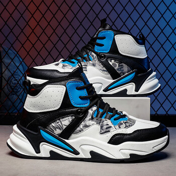 特步舒适同类型篮球鞋高帮男2023新款秋青少年aj运动球鞋休闲厚底增高