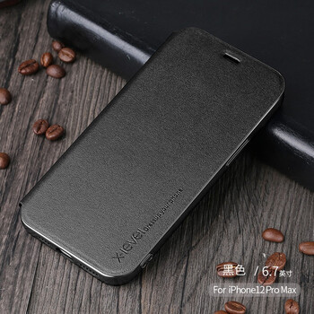 xlevel苹果12翻盖iphone12pro新款皮套12mini防摔12promax超薄简约