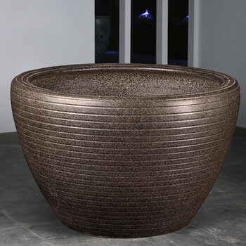 瓷工宅景德镇陶瓷睡莲荷花缸大水缸发财树大花盆庭院大号种树盆盆栽