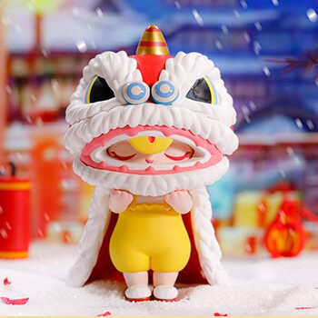 bunny恭贺新禧新年系列春节手办盲盒公仔舞狮兔子隐藏款节节高升