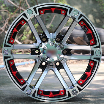 溥畔16寸17寸改装越野负值轮毂适配于霸道兰德酷路泽牧马人bj40帕杰