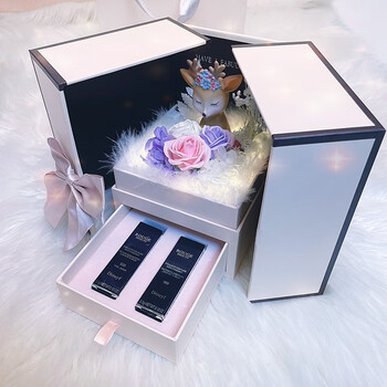 口红两支装 小鹿礼盒  留言色号