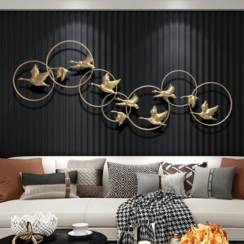木班 金属壁挂轻奢客厅沙发背景墙装饰品挂件铁艺简约床头立体壁饰