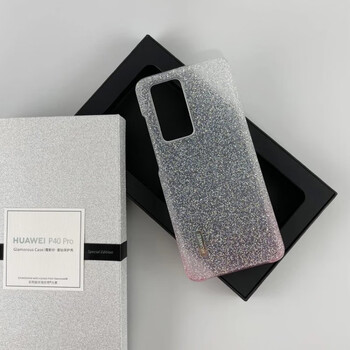 华为p40pro霞影纱星钻手机壳星耀水晶保护套官方原装闪粉