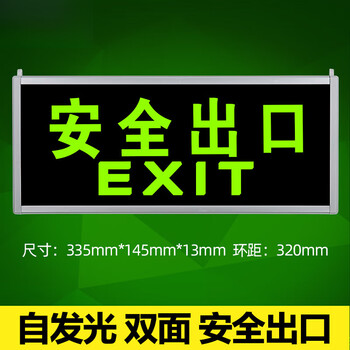 cheairen自发光消防应急疏散指示灯温特孚夜光停电安全出口指示牌无需