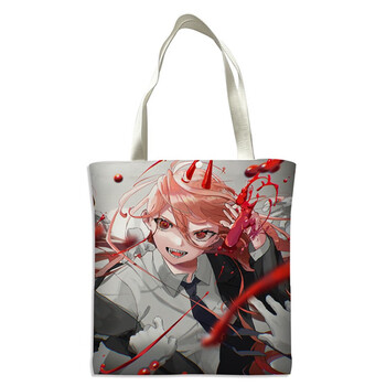 电锯人帆布袋 chainsaw man链锯人帆布袋手提袋单肩包全彩印学生便携