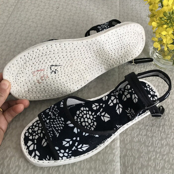 恺吉锐老北京布鞋千层底布凉鞋女夏季平底复古文艺手工孕妇月子开车