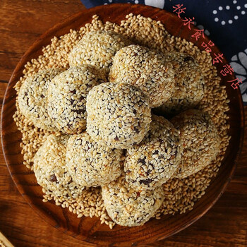 山西特产煮饼传统手工散装芝麻糕点14斤多规格休闲零食整箱批发三斤