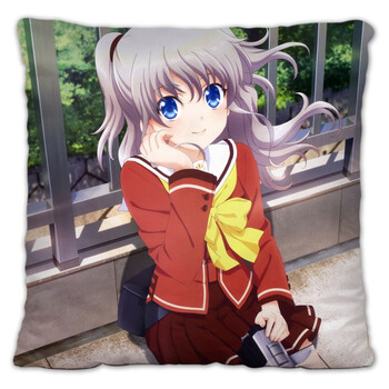 灵动创想友利奈绪夏洛特抱枕双面周边diy动漫卡通二次元周边男女生日