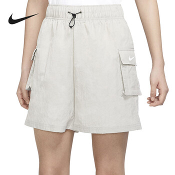 耐克nikenike耐克短裤女裤2023秋季新款工装高腰梭织机能中裤dm