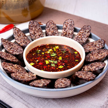 延边米肠朝鲜族米肠正宗东北糯米肠韩国血肠米肠加热即吃 辣白菜500克