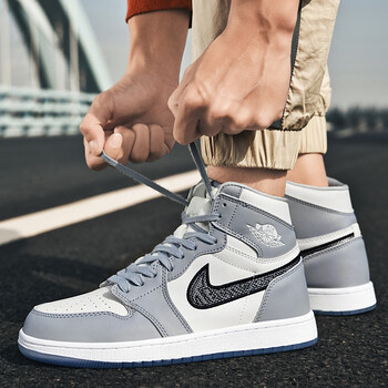 莆田aj男鞋高帮空军一号男高帮莆田纯原联名高帮板鞋男运动篮球潮鞋