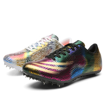 安踏2023新款春秋夏儿童运动鞋钉鞋田径短跑男学生体考八钉体 鸳鸯