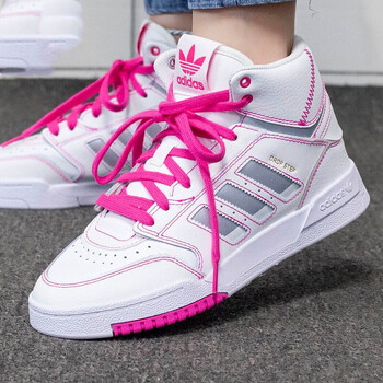 阿迪达斯女鞋adidas三叶草中帮透气时尚经典运动休闲板鞋fv488338