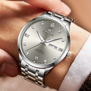 冠豪(guanhao)冠豪手表女士瑞士全自动机械表女表简约时尚防水夜光