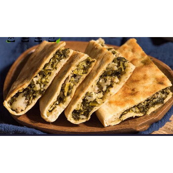 寻觅永嘉麦饼温州烧饼梅干菜肉馅多咸菜馅楠溪江特产美食现做主食