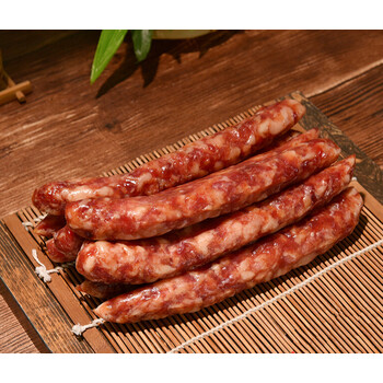 江苏南通如皋手工自制香腊肠麻辣咸味农家土猪肉特产500g香肠棒