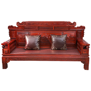 定做红木家具沙发坐垫 中式简约现代垫子椅垫 防滑垫 咖啡色 定制坐垫