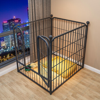 宠物围栏狗狗栅栏室内中型隔离门带厕所自由组合护栏小型犬狗笼子免