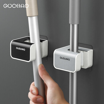 趣巢(joynest)拖把架挂钩免打孔拖把架壁挂卫生间强力拖把扫把夹浴室